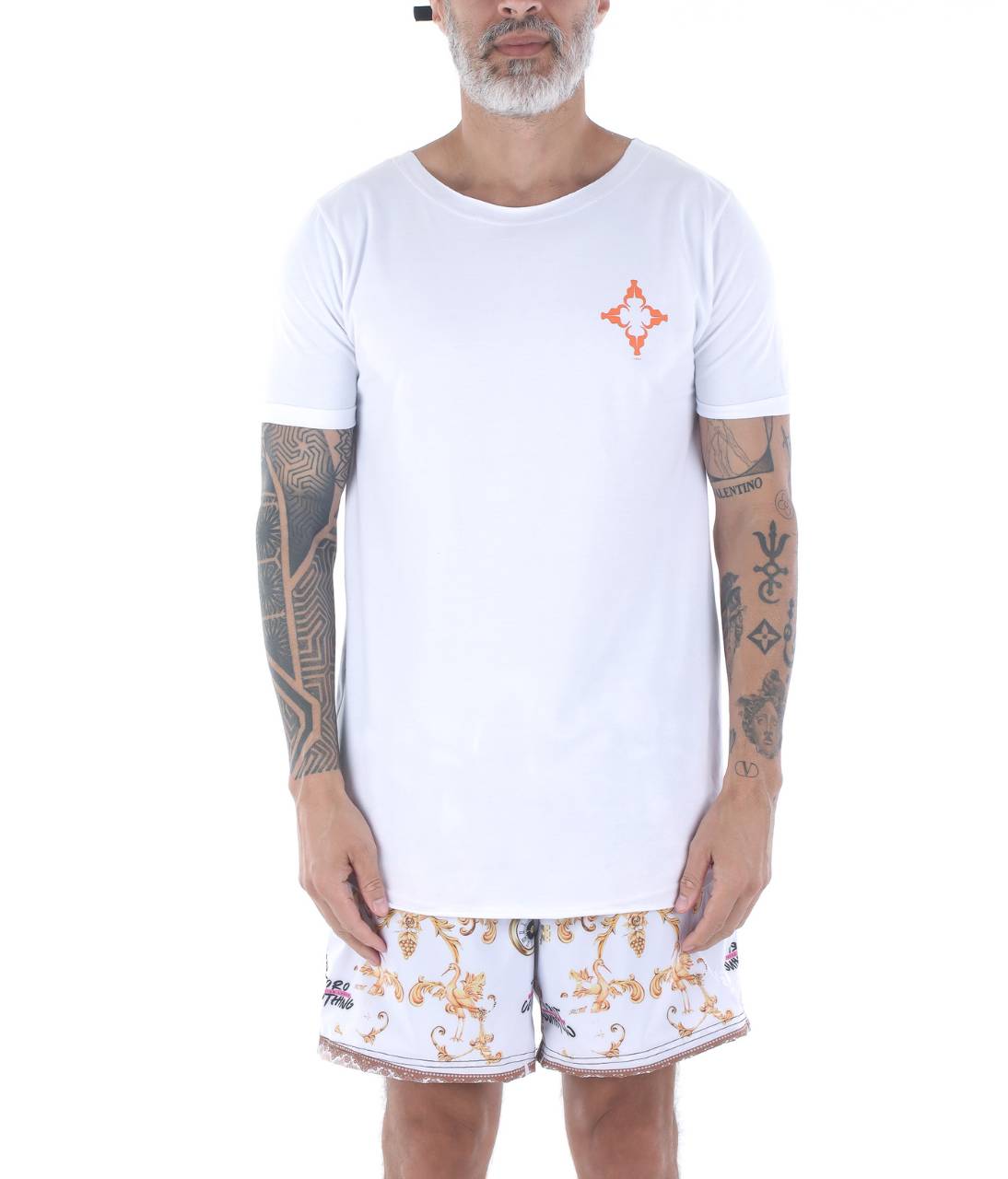 T-shirt Toro Long Monograma Laranja
