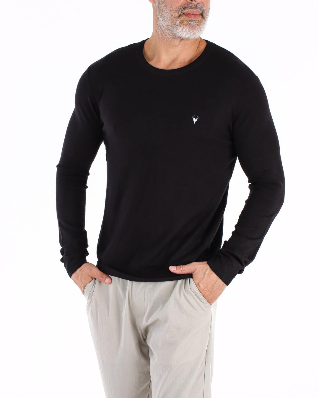 BLUSA TORO TOQUE DE CASHMERE PRETA