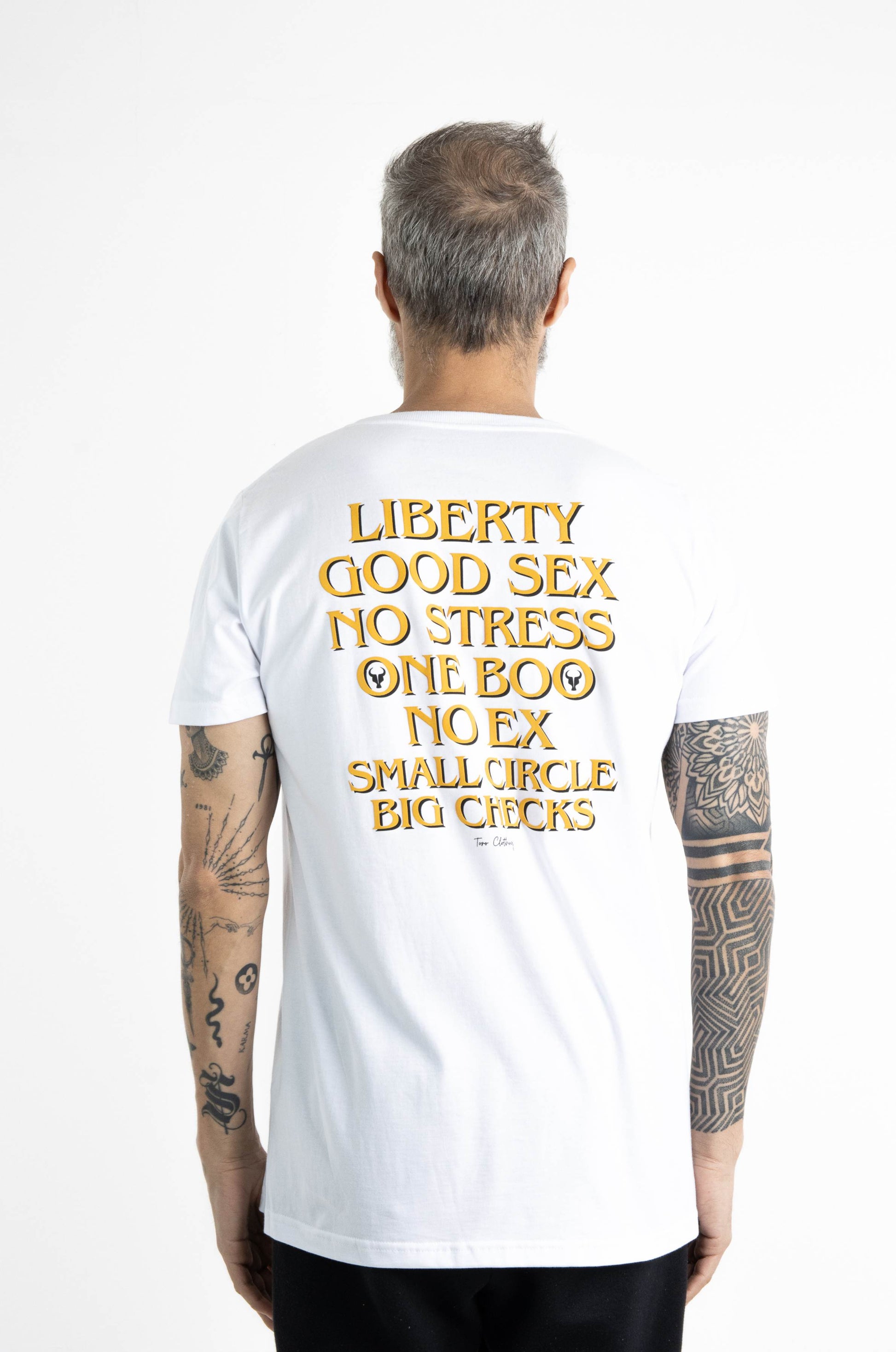 T-shirt Toro Big Checks White