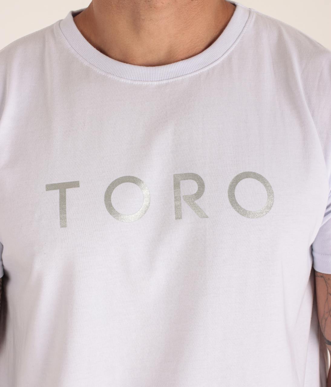 T-shirt Toro Branca Splash Silver