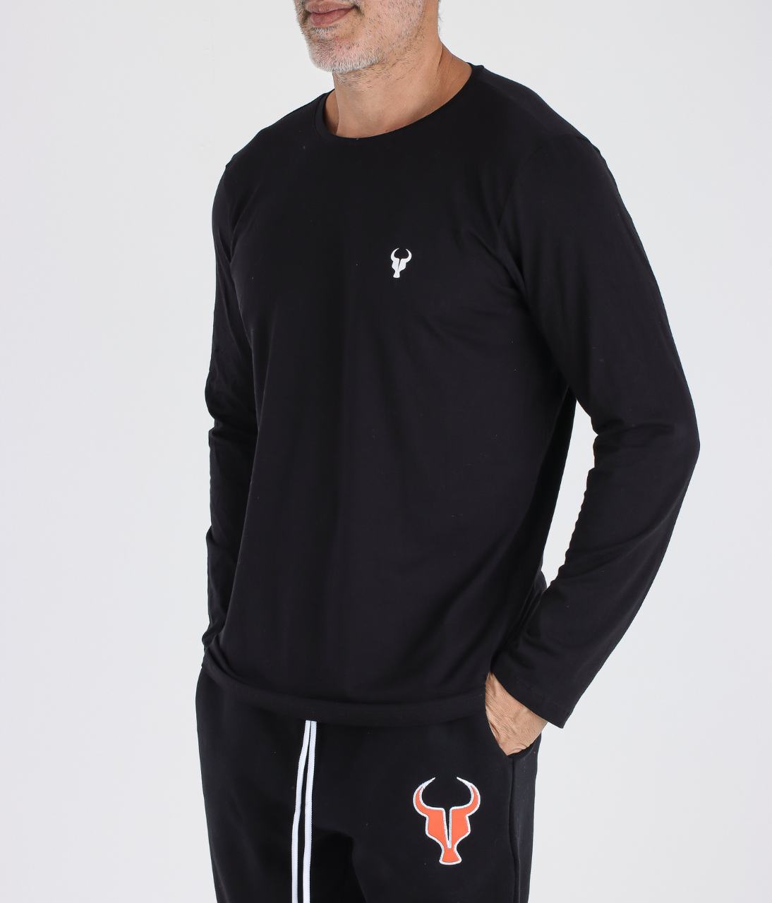 T-shirt M/L Toro Básica fio egípcio Black