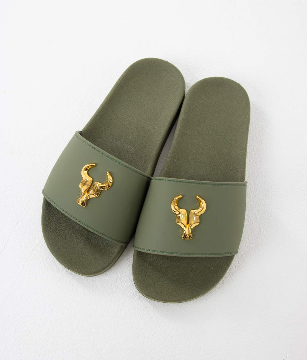 Chinelo Toro Slide Verde Militar
