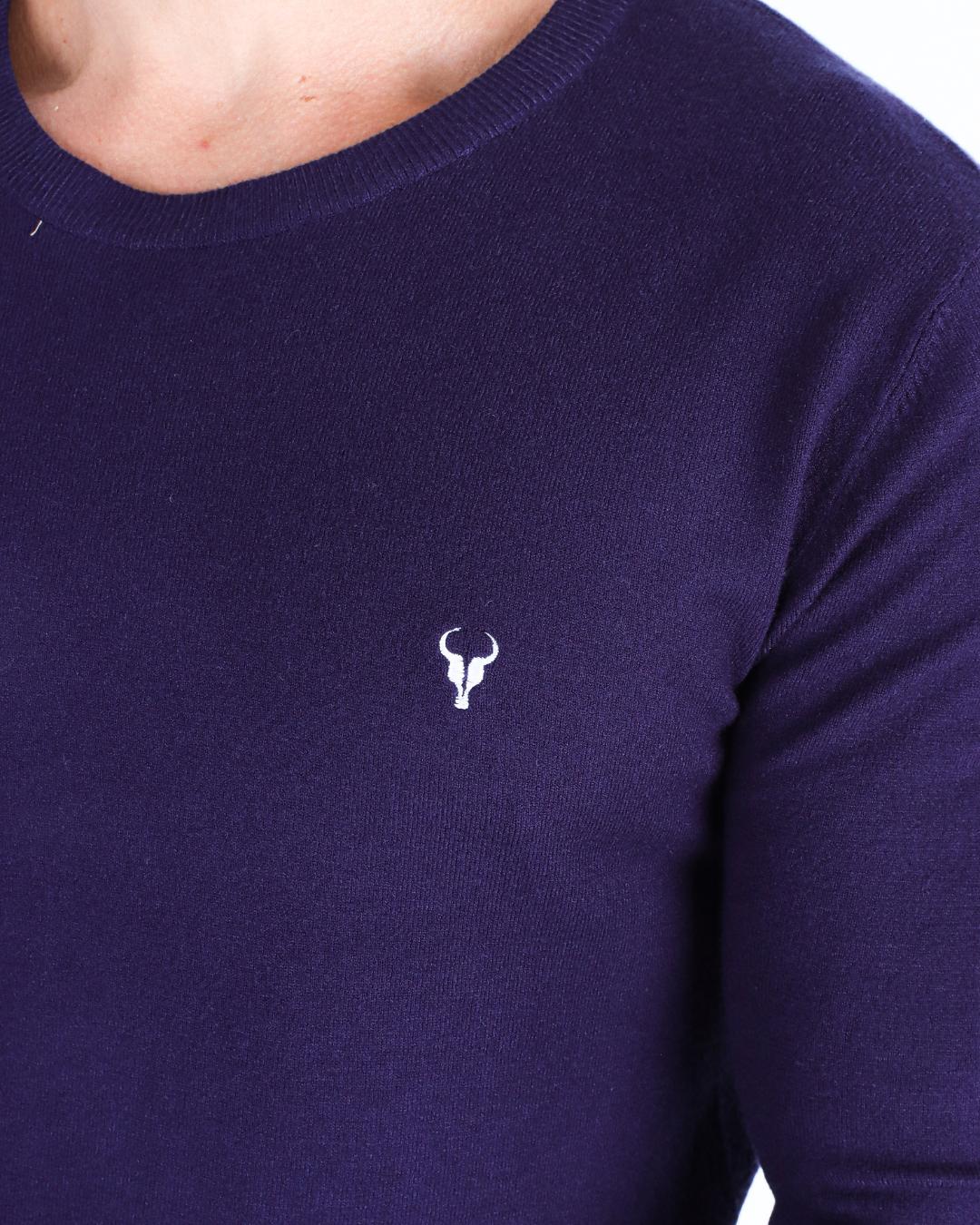 BLUSA TORO TOQUE DE CASHMERE AZUL INDIGO