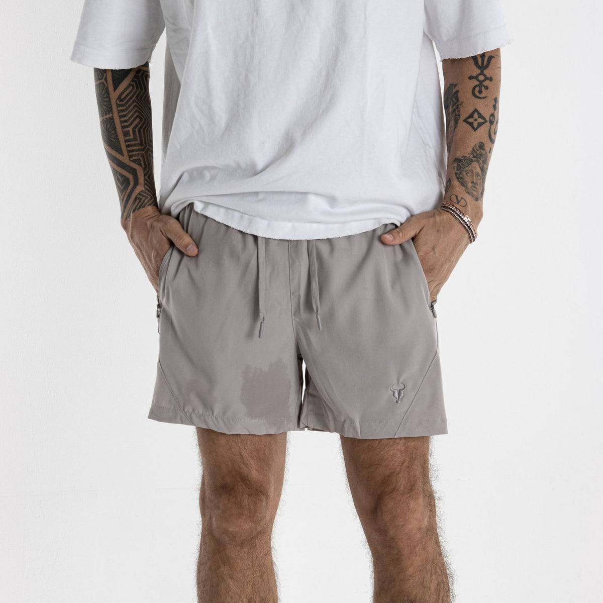 Short Toro Masculino HYBRID Bege c/ forro e zíper