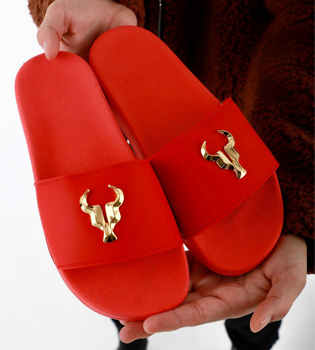 Chinelo Toro Slide Vermelho Ares