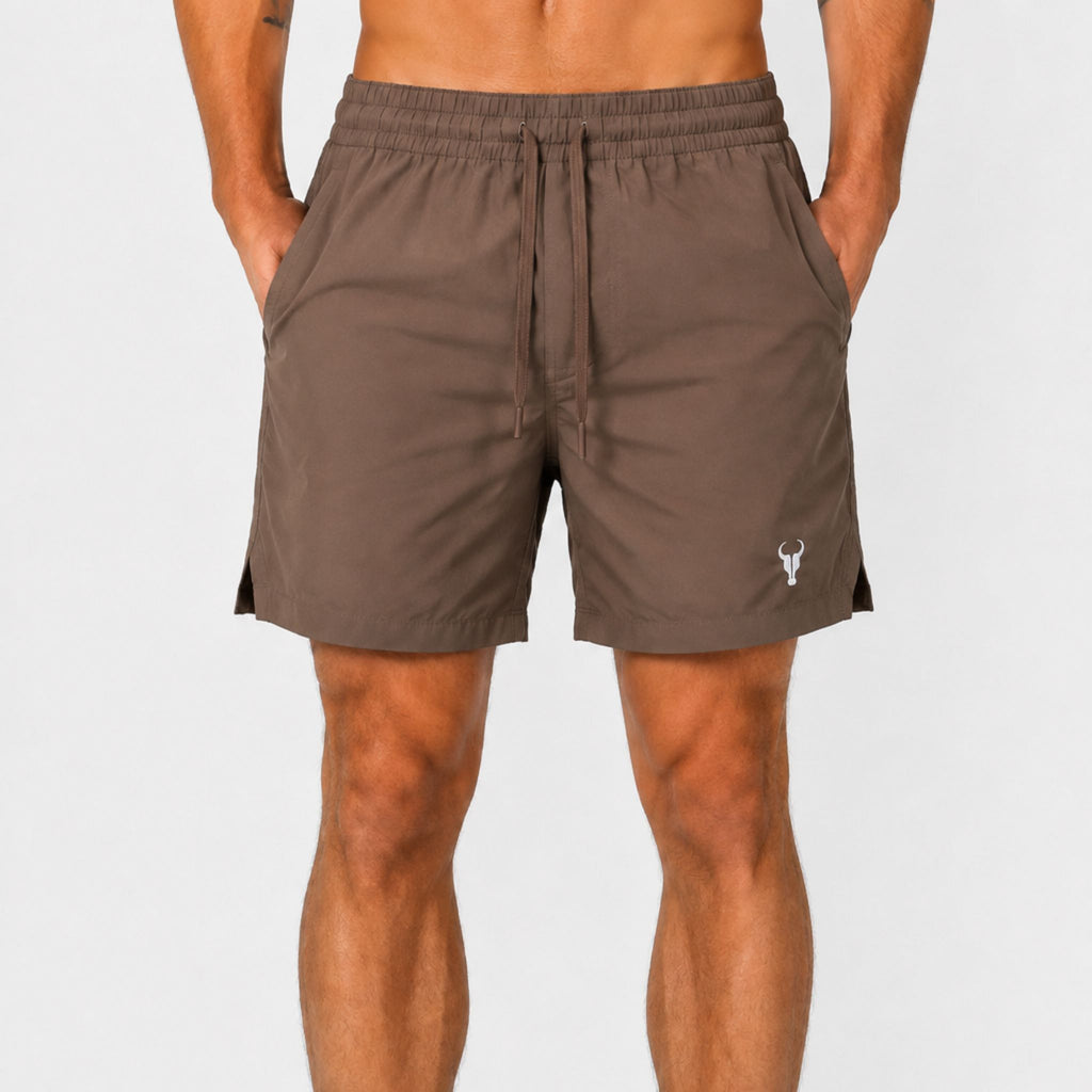 Short Toro Masculino Básico Marrom S/FORRO