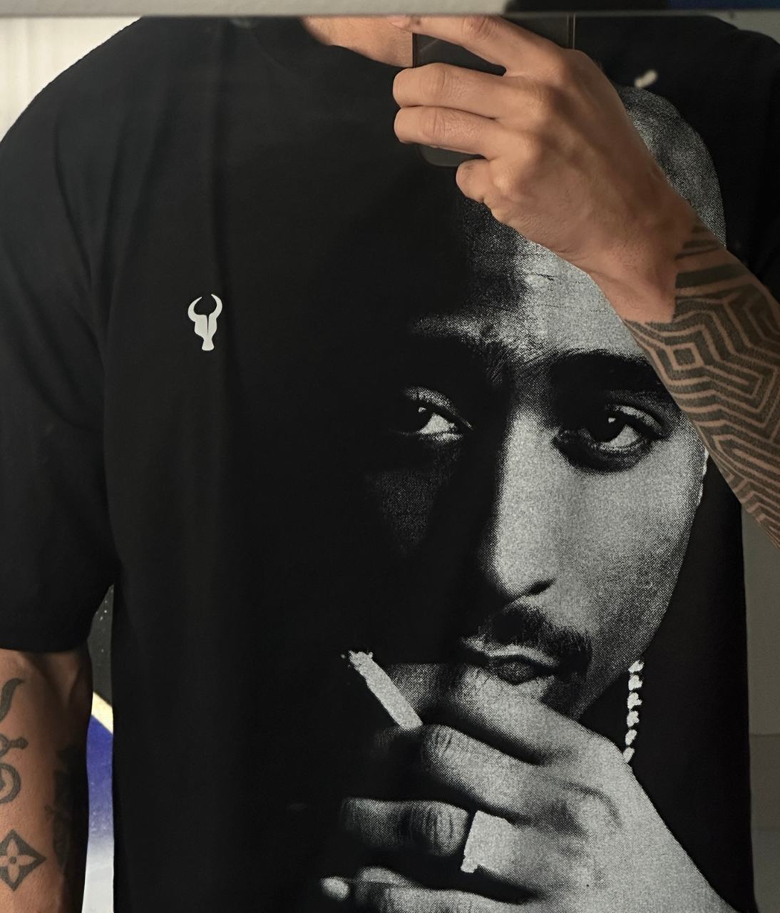 T-shirt Toro Over 2Pac Preta