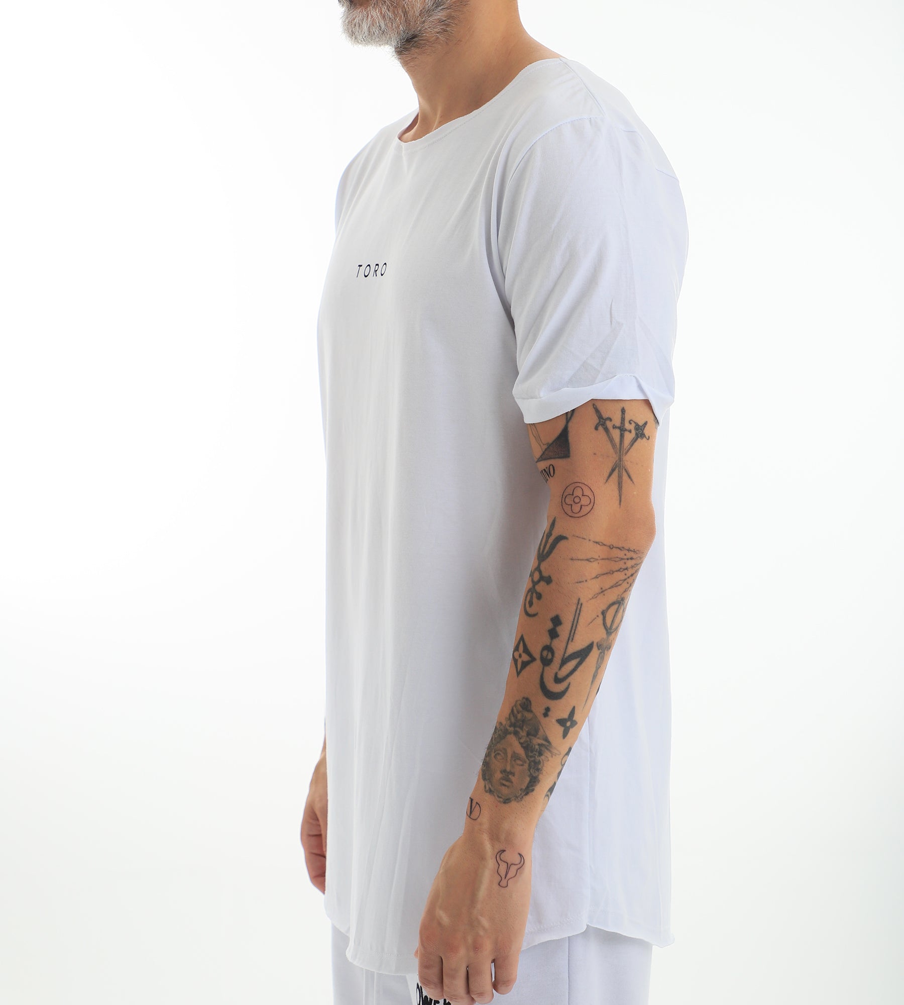T-shirt Toro Longline Branca