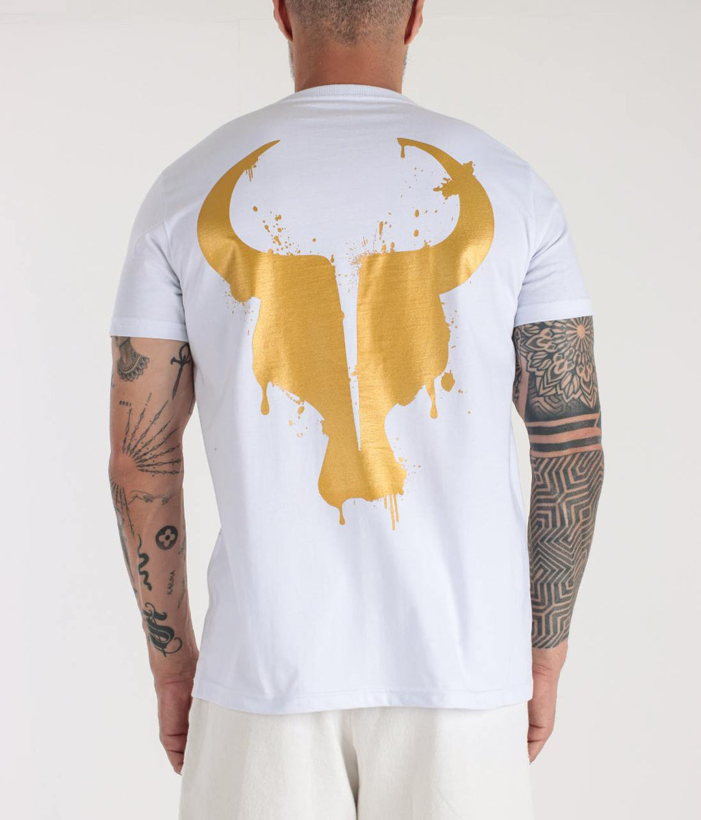 T-shirt Toro Branca Splash Gold