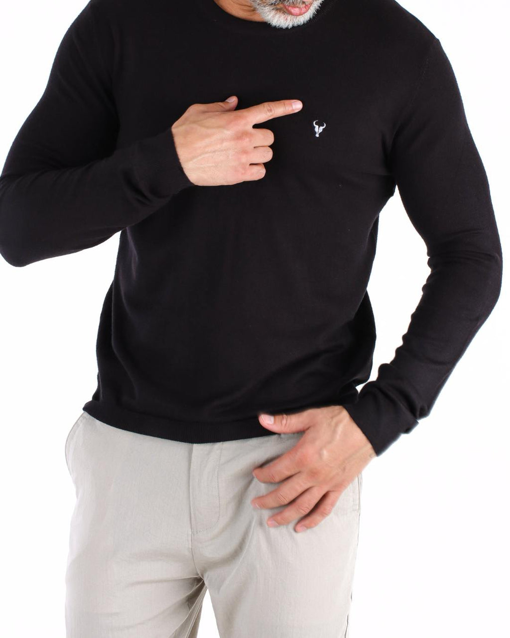 BLUSA TORO TOQUE DE CASHMERE PRETA