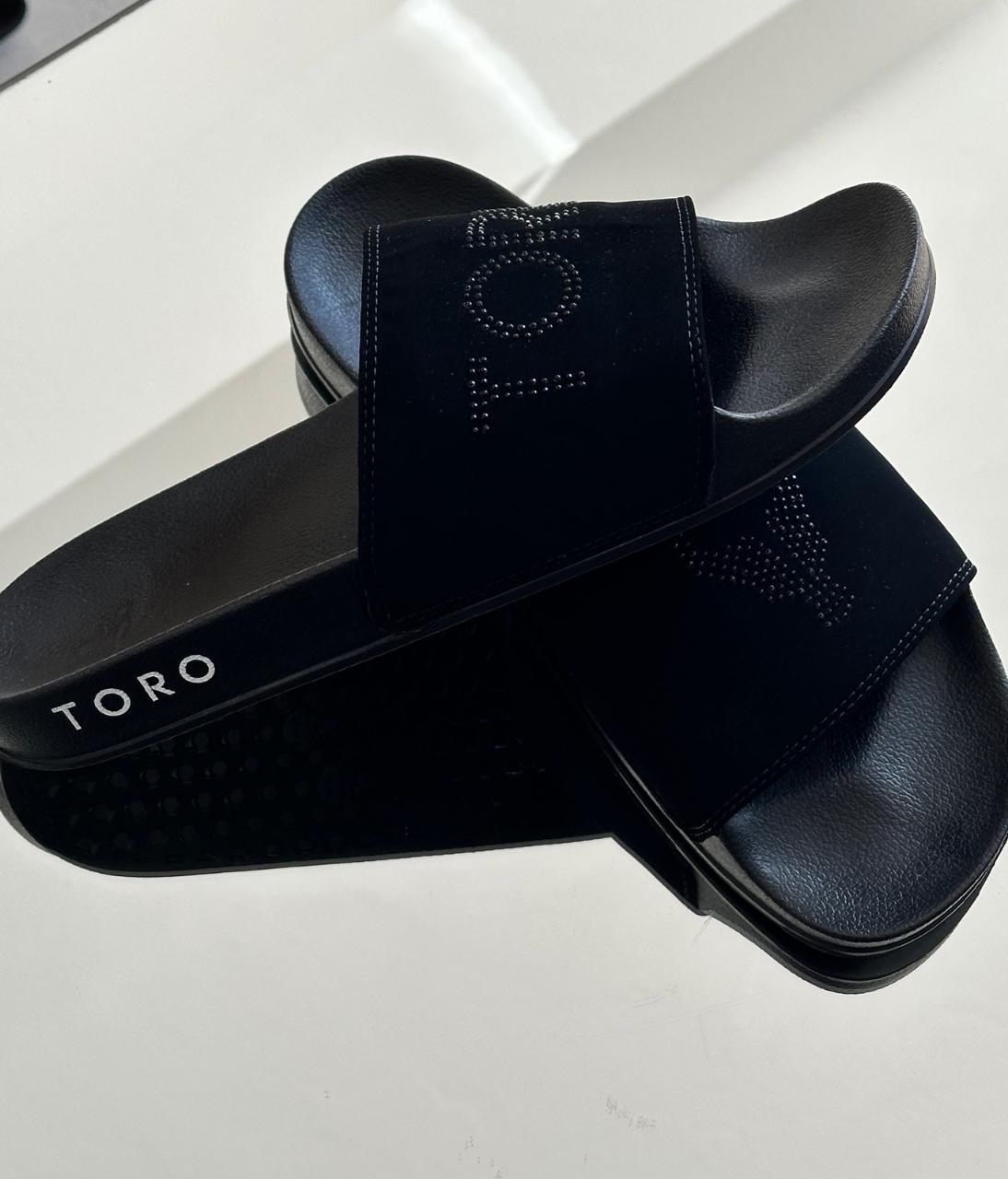Chinelo Toro  Black Diamond Strass