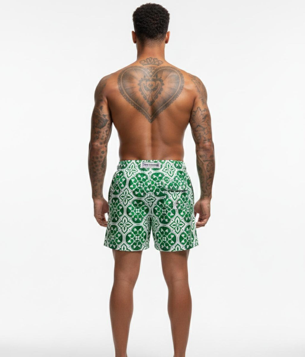 Short Toro Masculino Azulejo Mediterrâneo