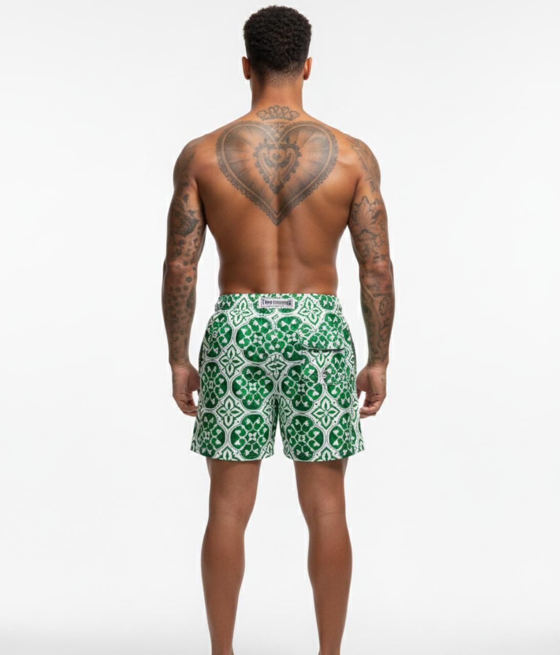 Short Toro Masculino Azulejo Mediterrâneo