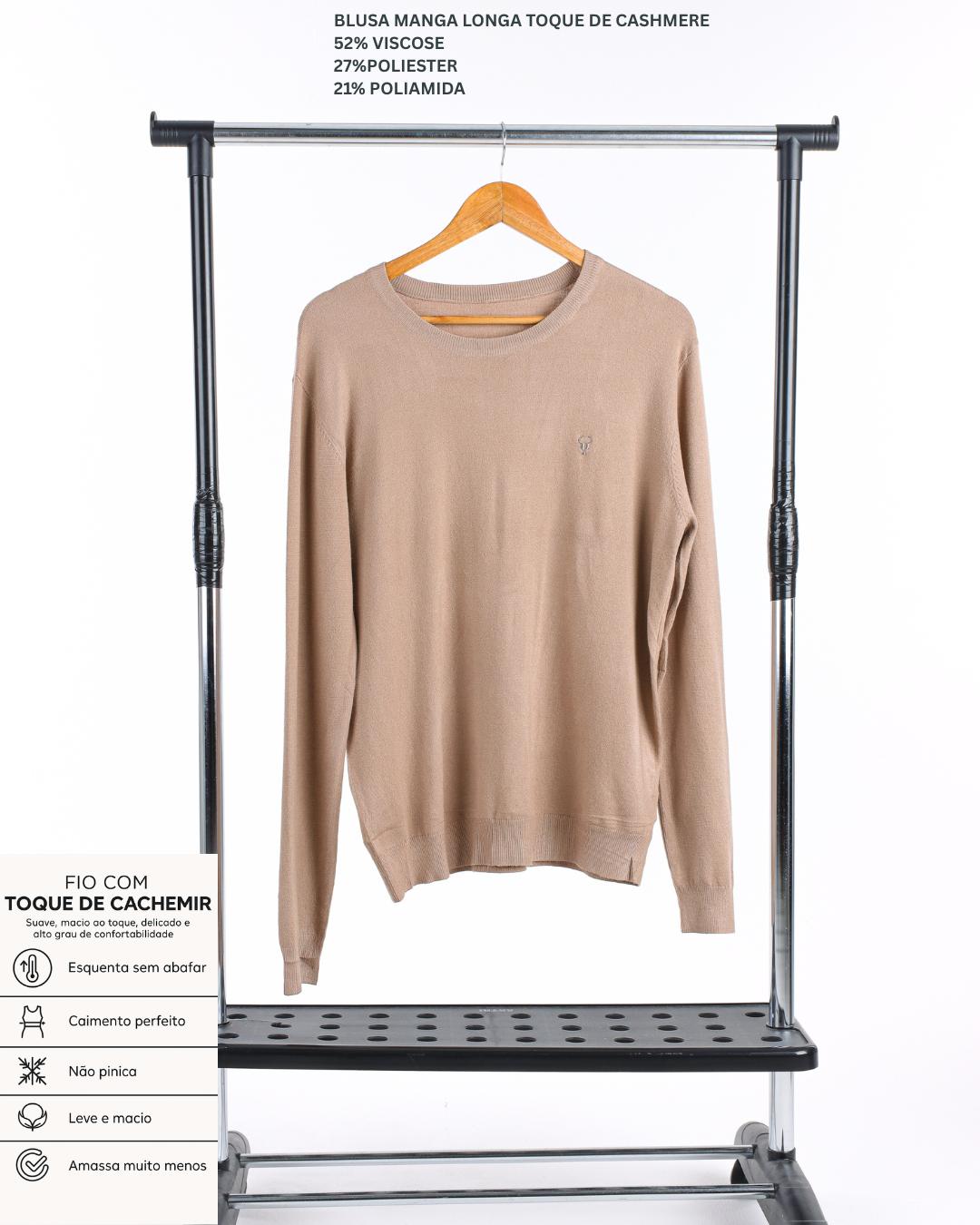 BLUSA TORO TOQUE DE CASHMERE BEGE