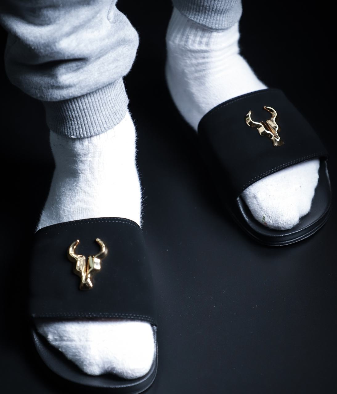 Chinelo Slide Black Elite Nobuck