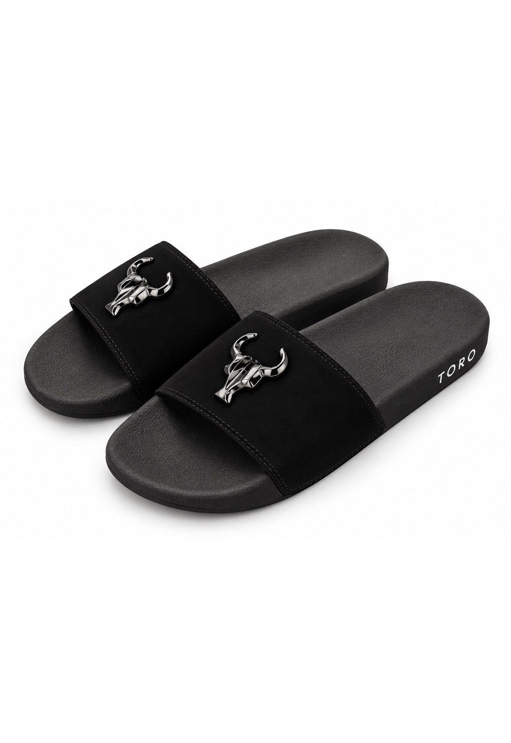 Chinelo Toro Slide Preto Hades Nobuck
