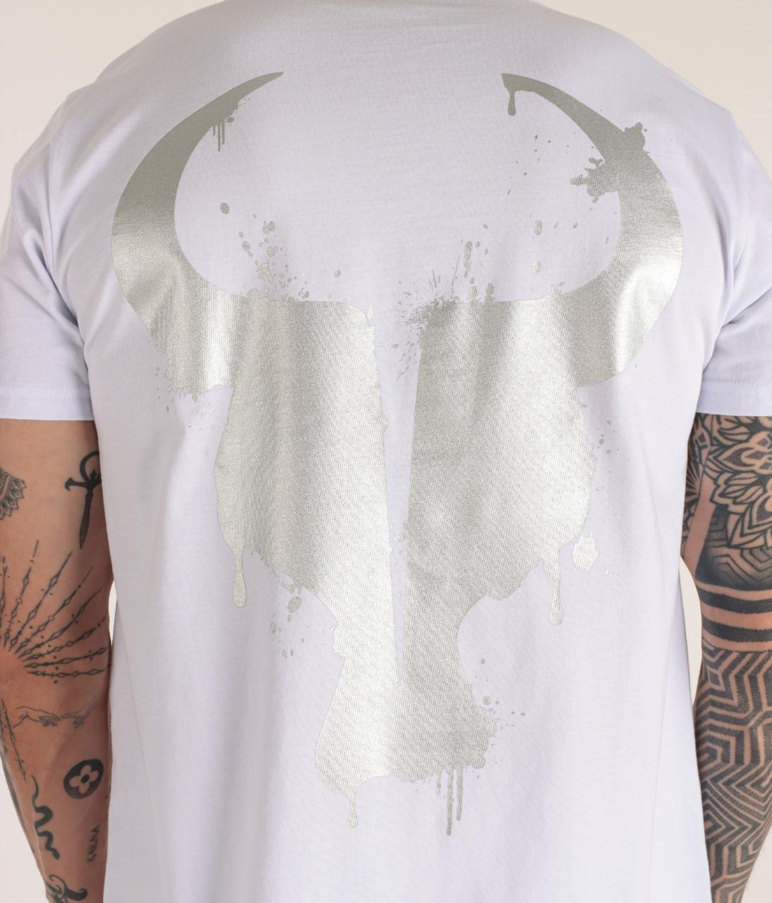 T-shirt Toro Branca Splash Silver