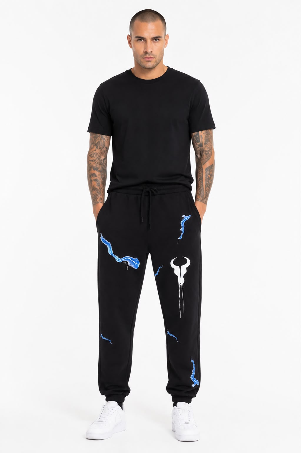 Calça Moletom Toro Black Splash Raios