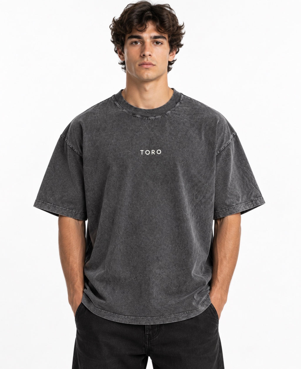 T-Shirt  TORO BASIC OVERSIZED STONE