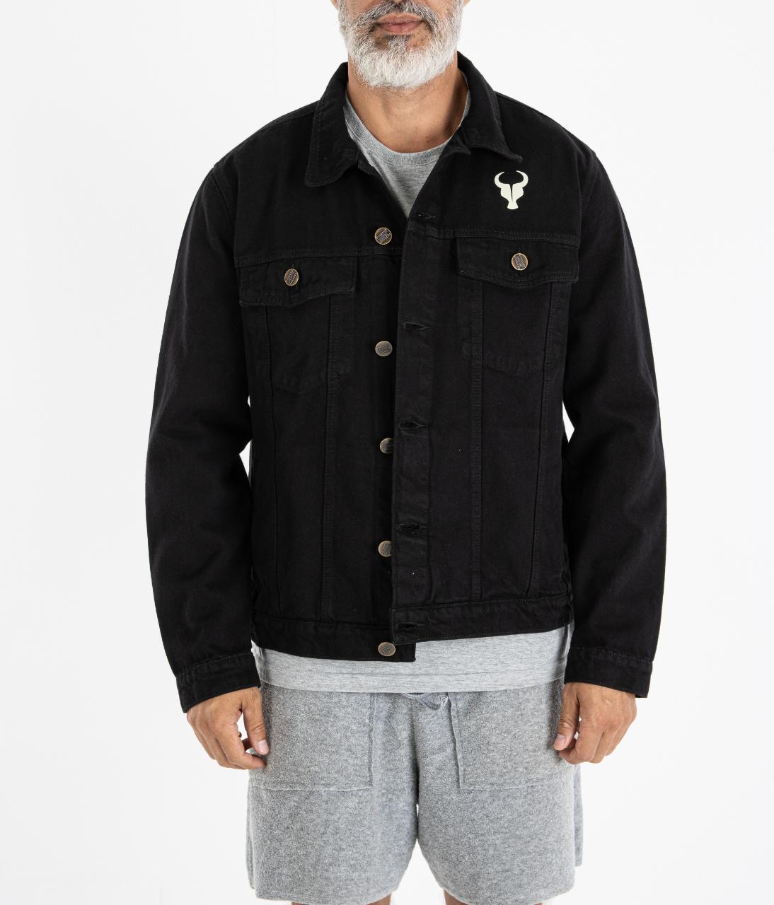 Jaqueta TORO Jeans preta Flame Skull