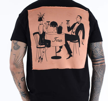 T-shirt Toro Preta C/  PATCH CLASSY