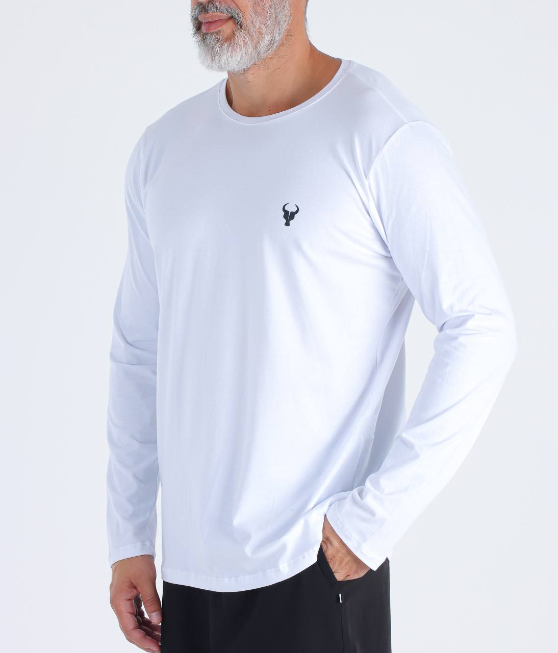 T-shirt M/L Toro Básica fio egípcio White
