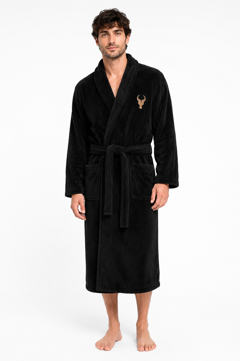 Robe Toro Carbono Bordado em couro