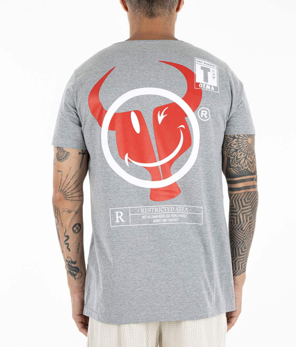 T-shirt Toro Fio egípcio mescla Smile