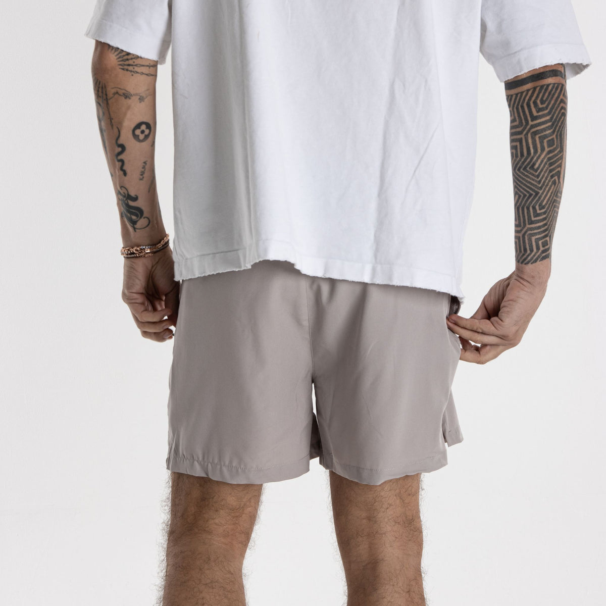 Short Toro Masculino HYBRID Bege c/ forro e zíper