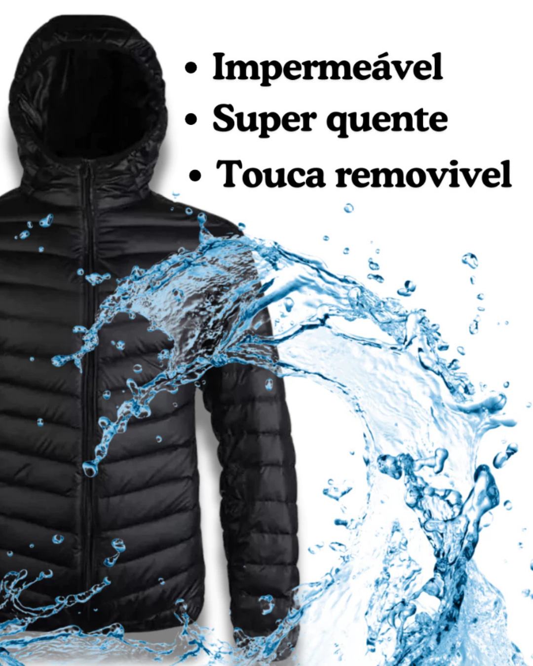 Jaqueta TORO Puffer capuz destacável