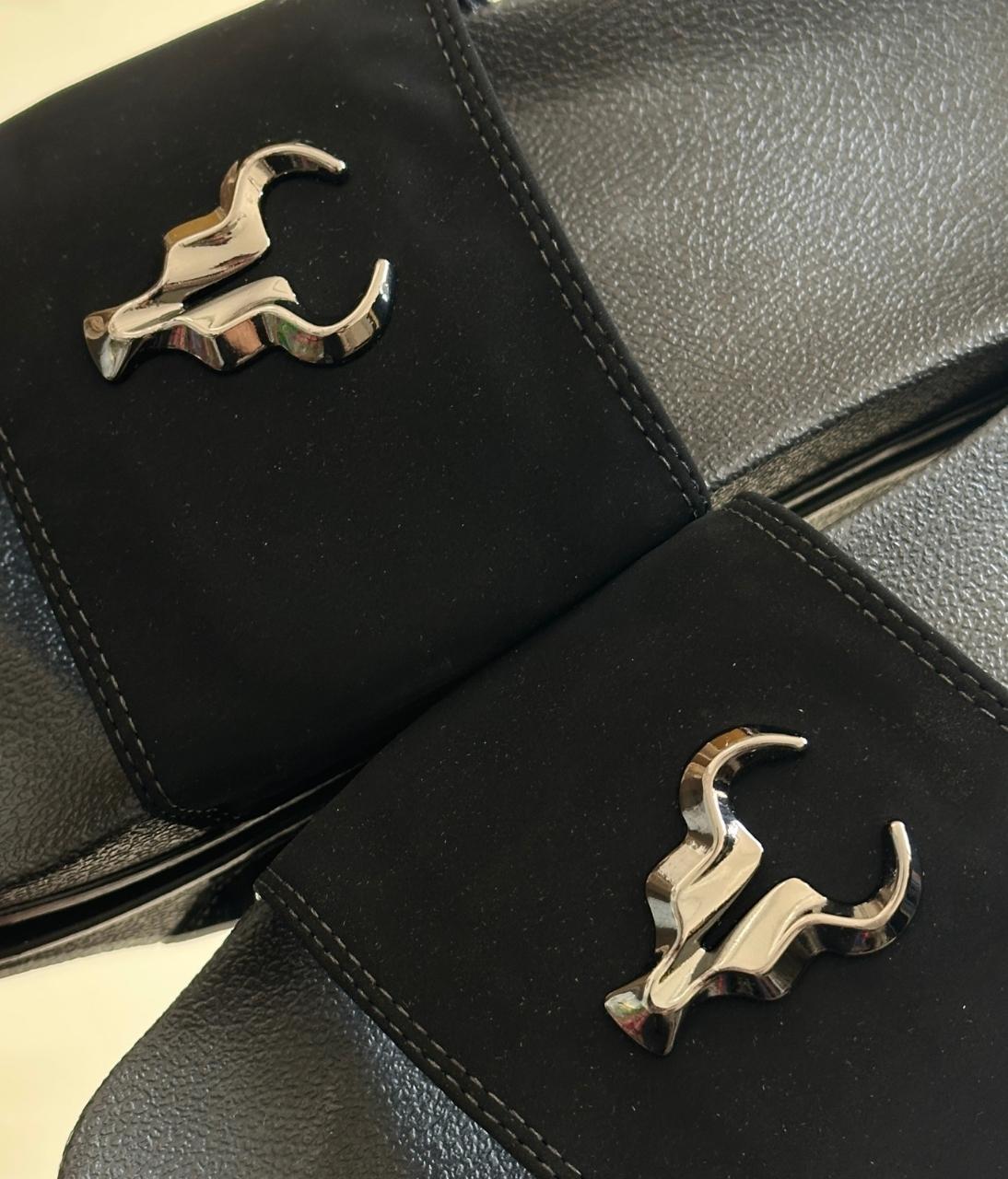 Chinelo Toro Slide Preto Hades Nobuck