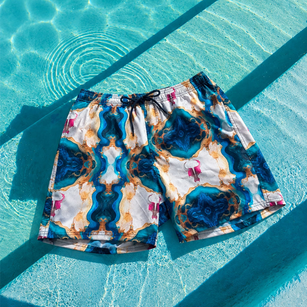 Short Toro Masculino Marble Ocean