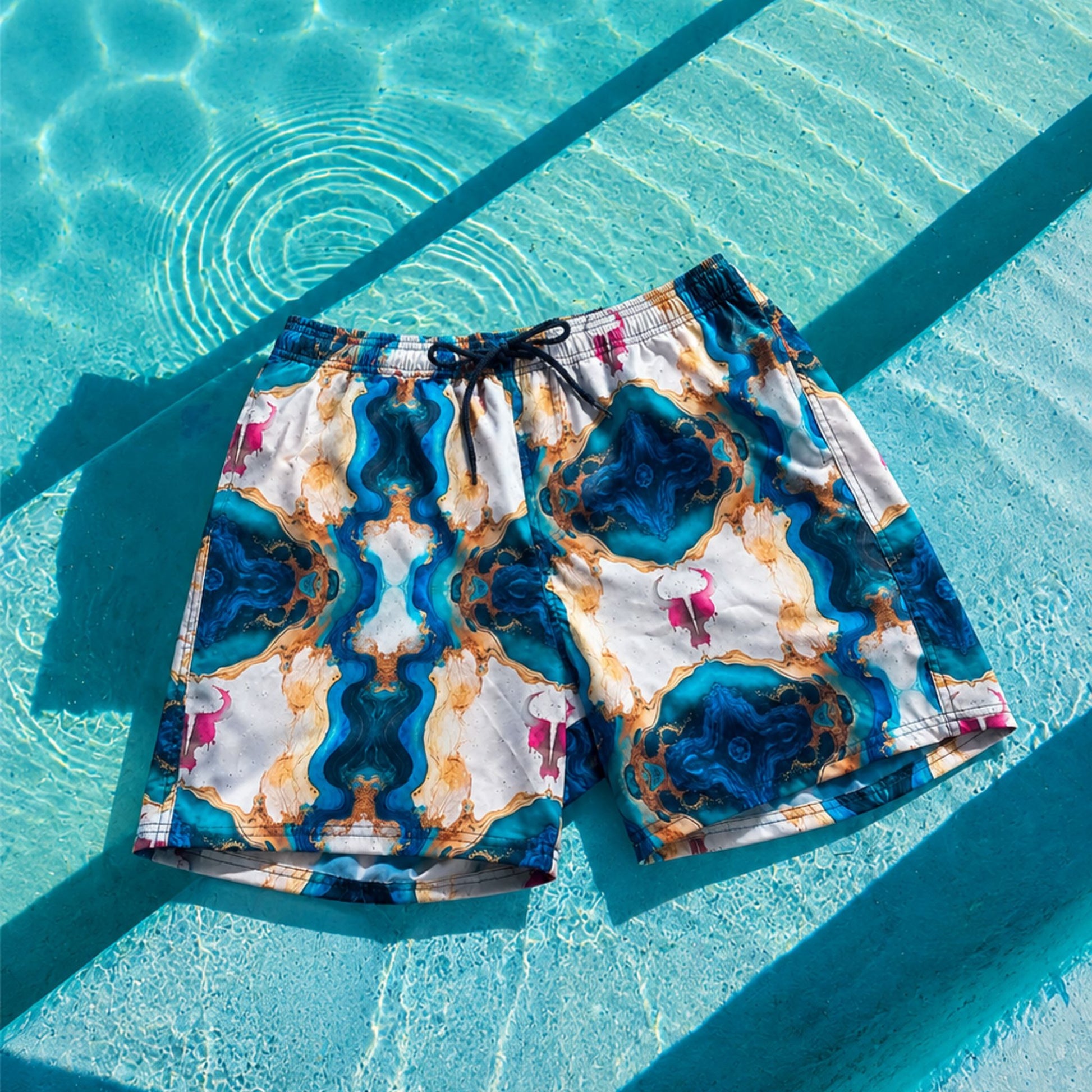 Short Toro Masculino Marble Ocean