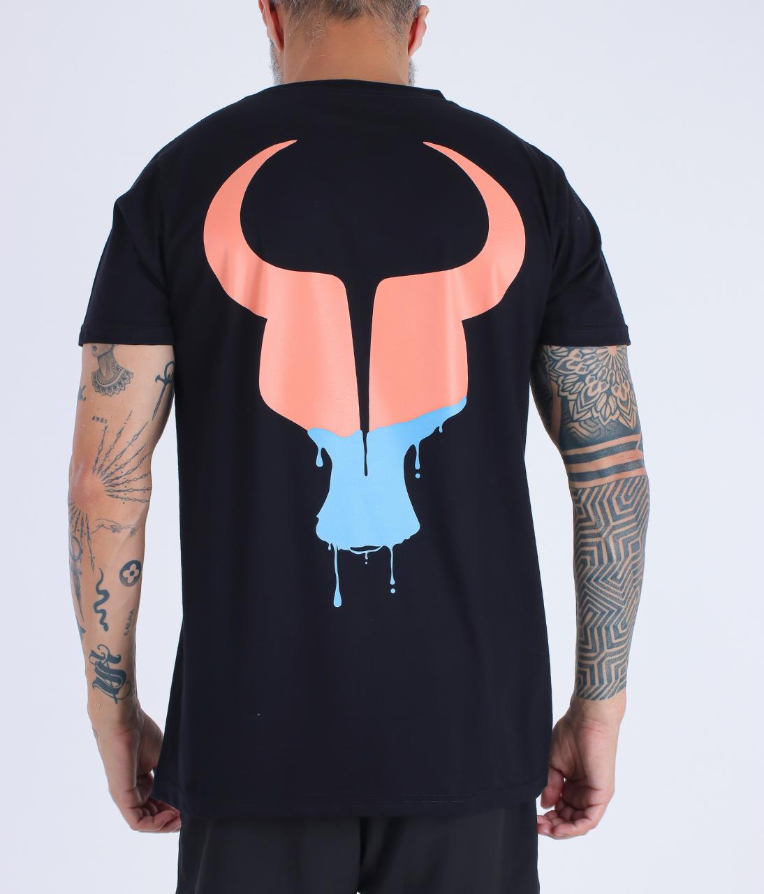 T-Shirt Toro preta ICE CREAM