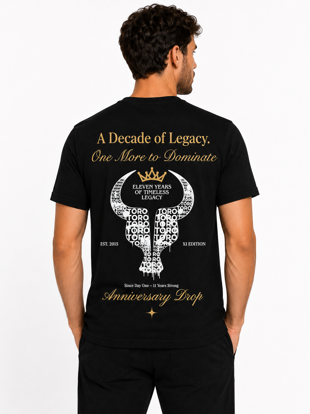 T-Shirt Toro Aniversary Drop Black Gold