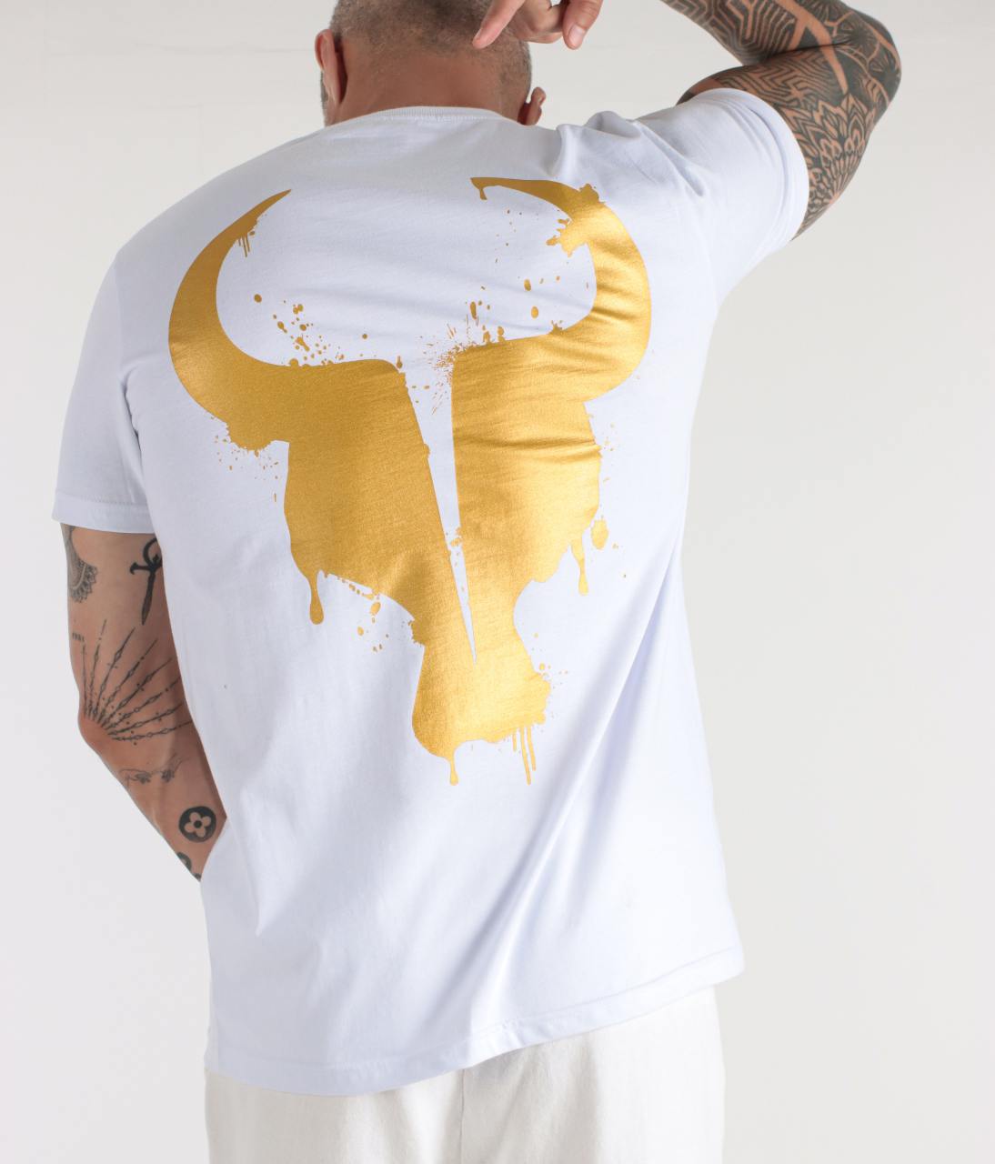 T-shirt Toro Branca Splash Gold