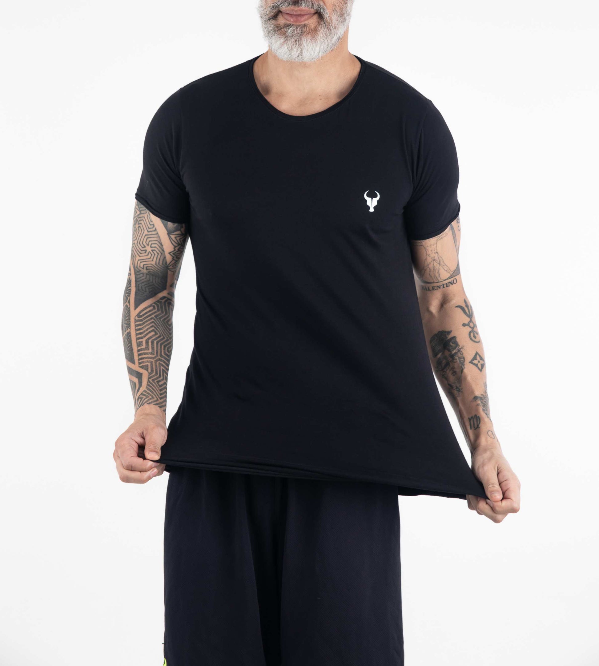 T-shirt Fio Egípcio corte a fio Black
