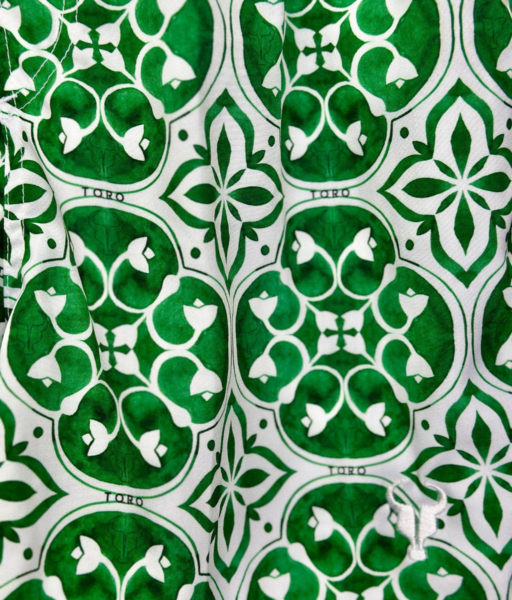 Short Toro Masculino Azulejo Mediterrâneo