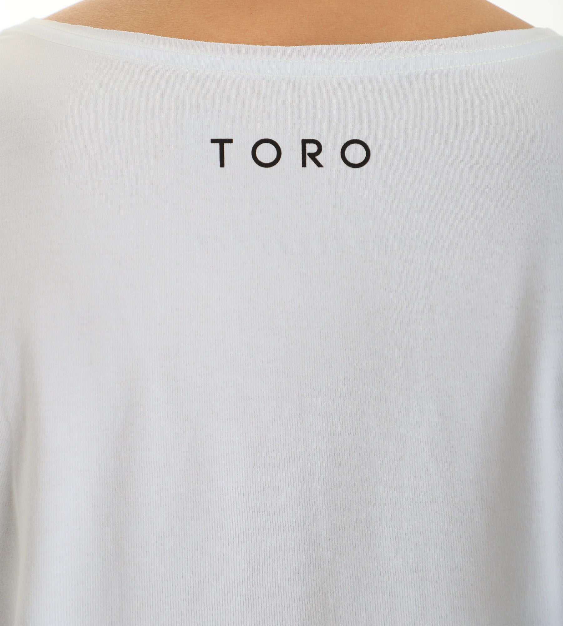 T-shirt Toro Long Corte à Fio Branca