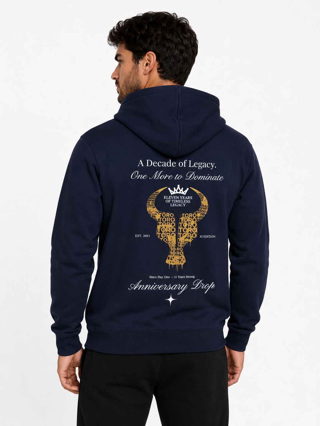 Moletom Toro Capuz Toro Aniversary Drop Gold Blue