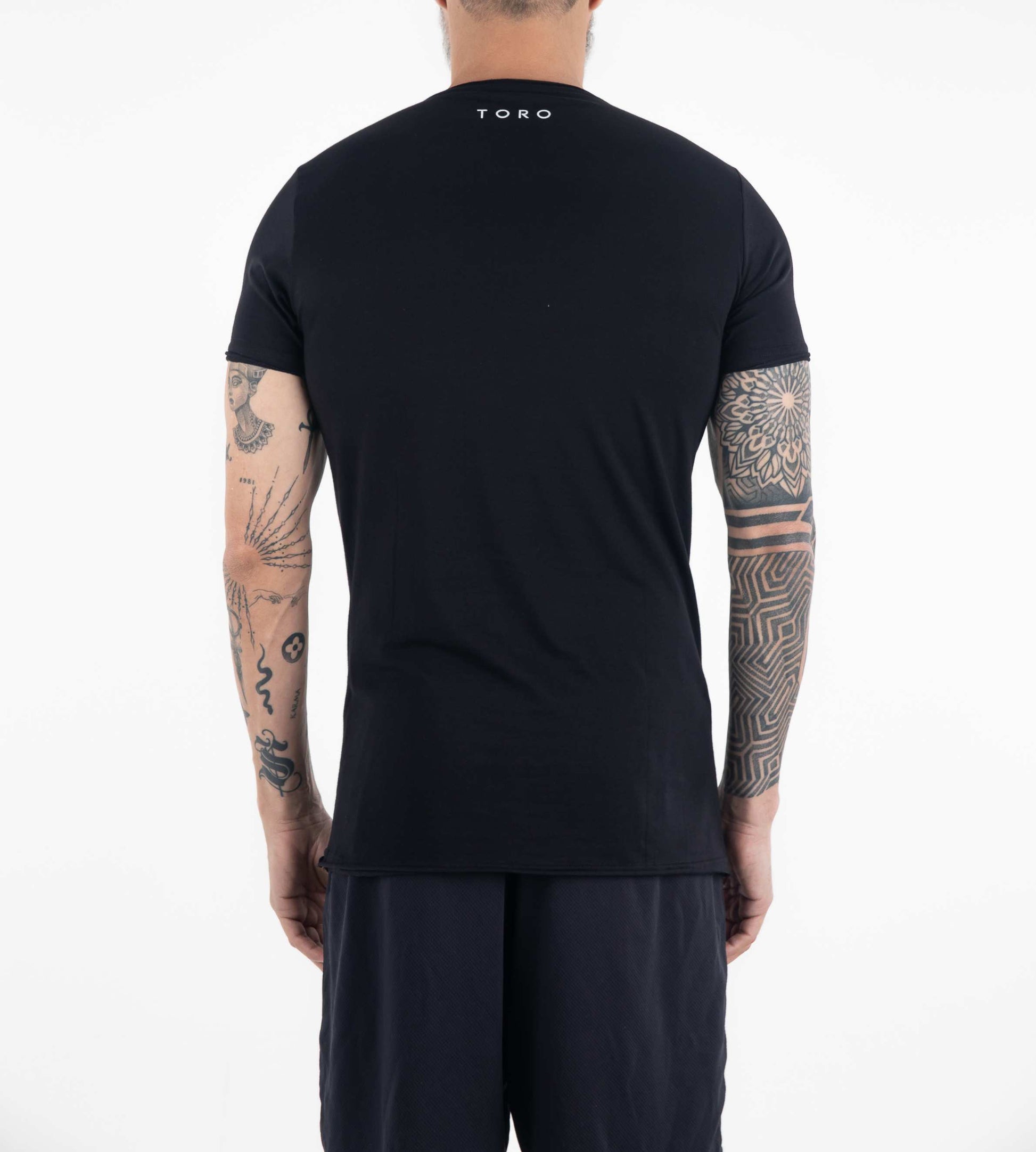 T-shirt Fio Egípcio corte a fio Black