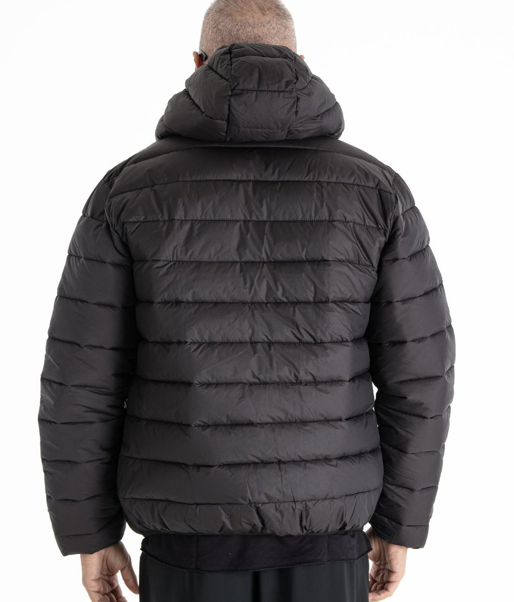 Jaqueta TORO Puffer Preta capuz destacável