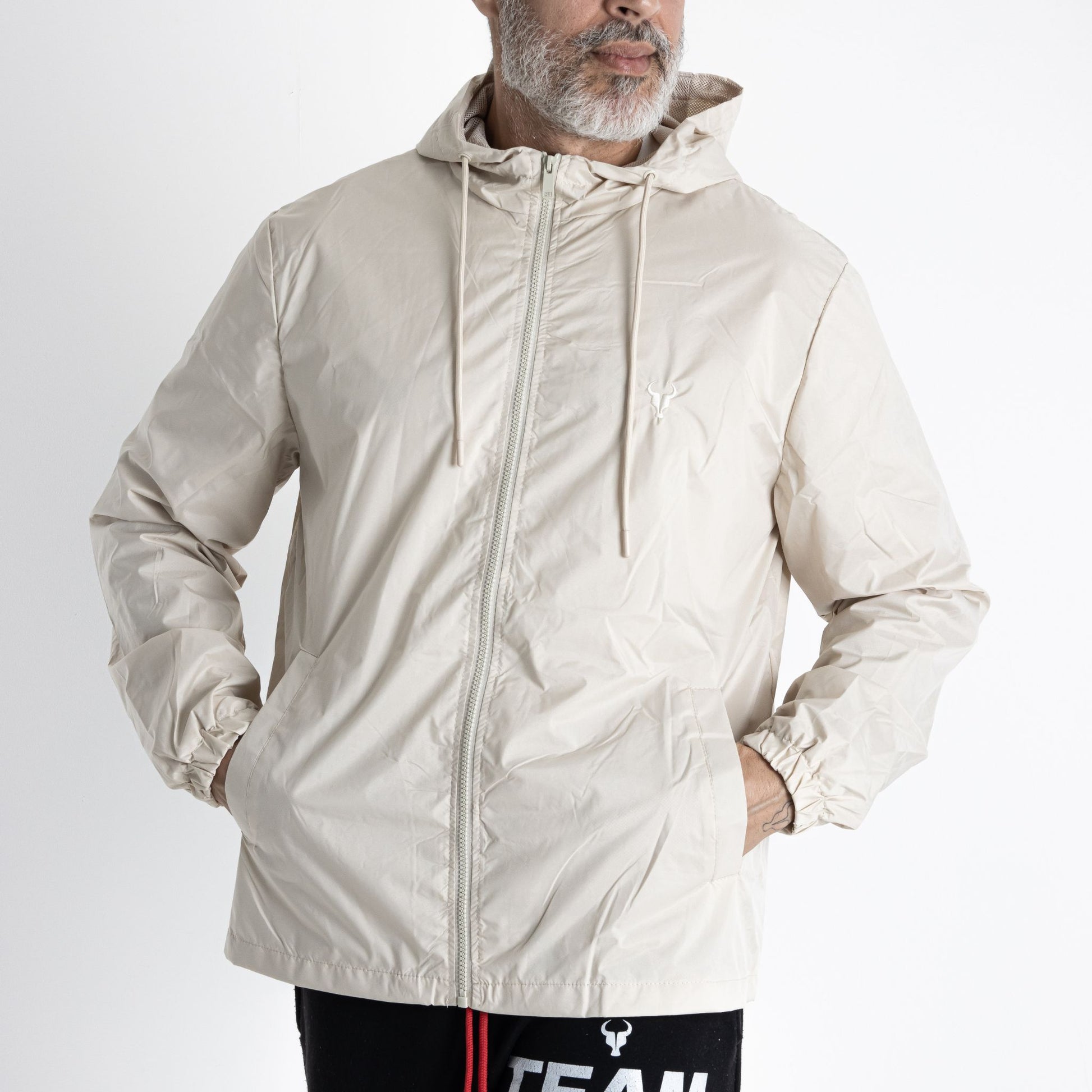 Jaqueta TORO Corta Vento impermeável Off White