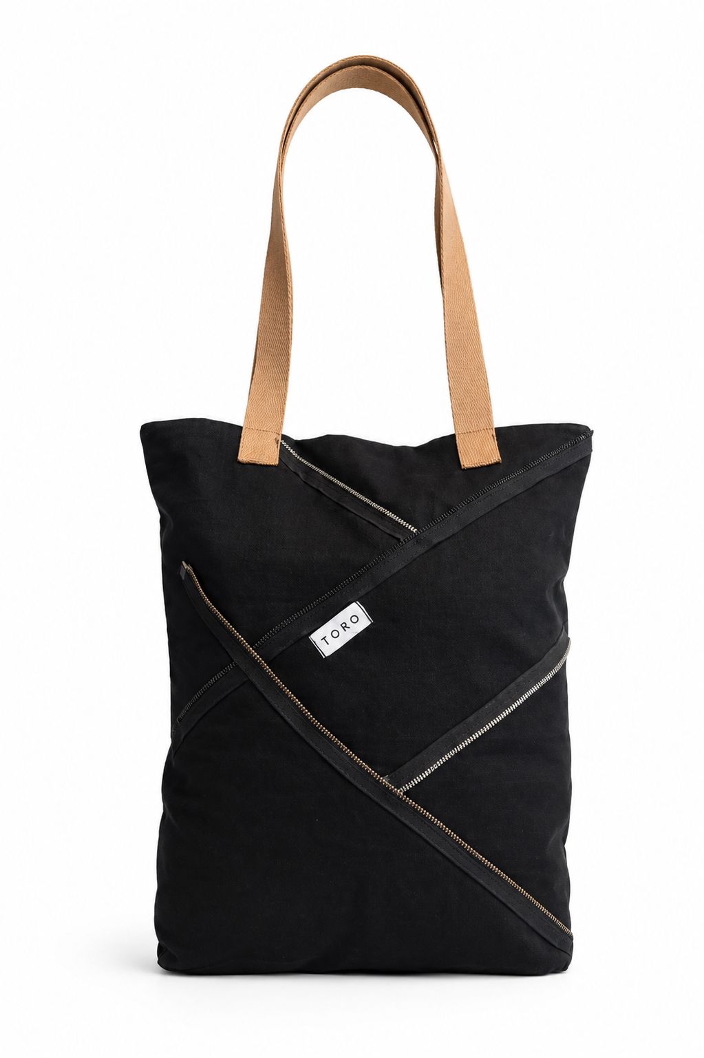 Bolsa Eco Bag Toro  Jeans Black Zíperes