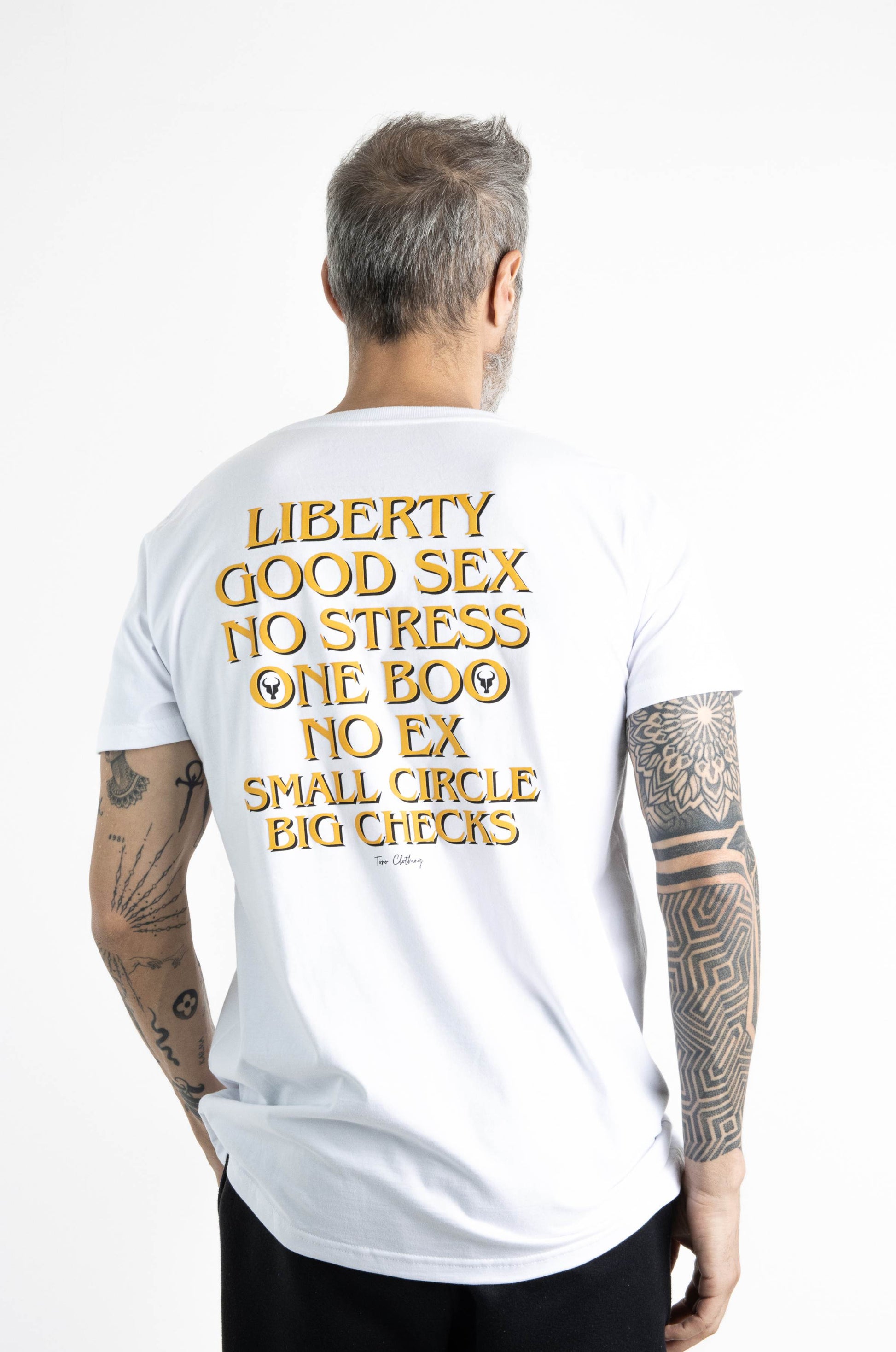 T-shirt Toro Big Checks White