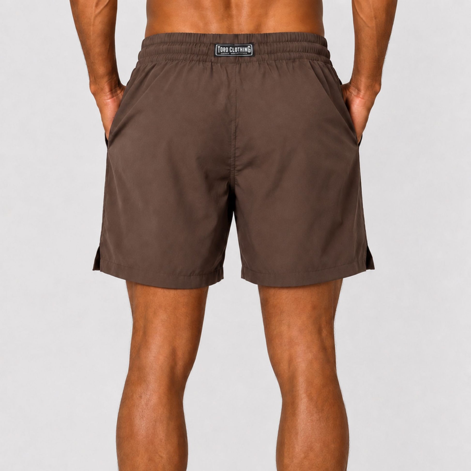 Short Toro Masculino Básico Marrom S/FORRO