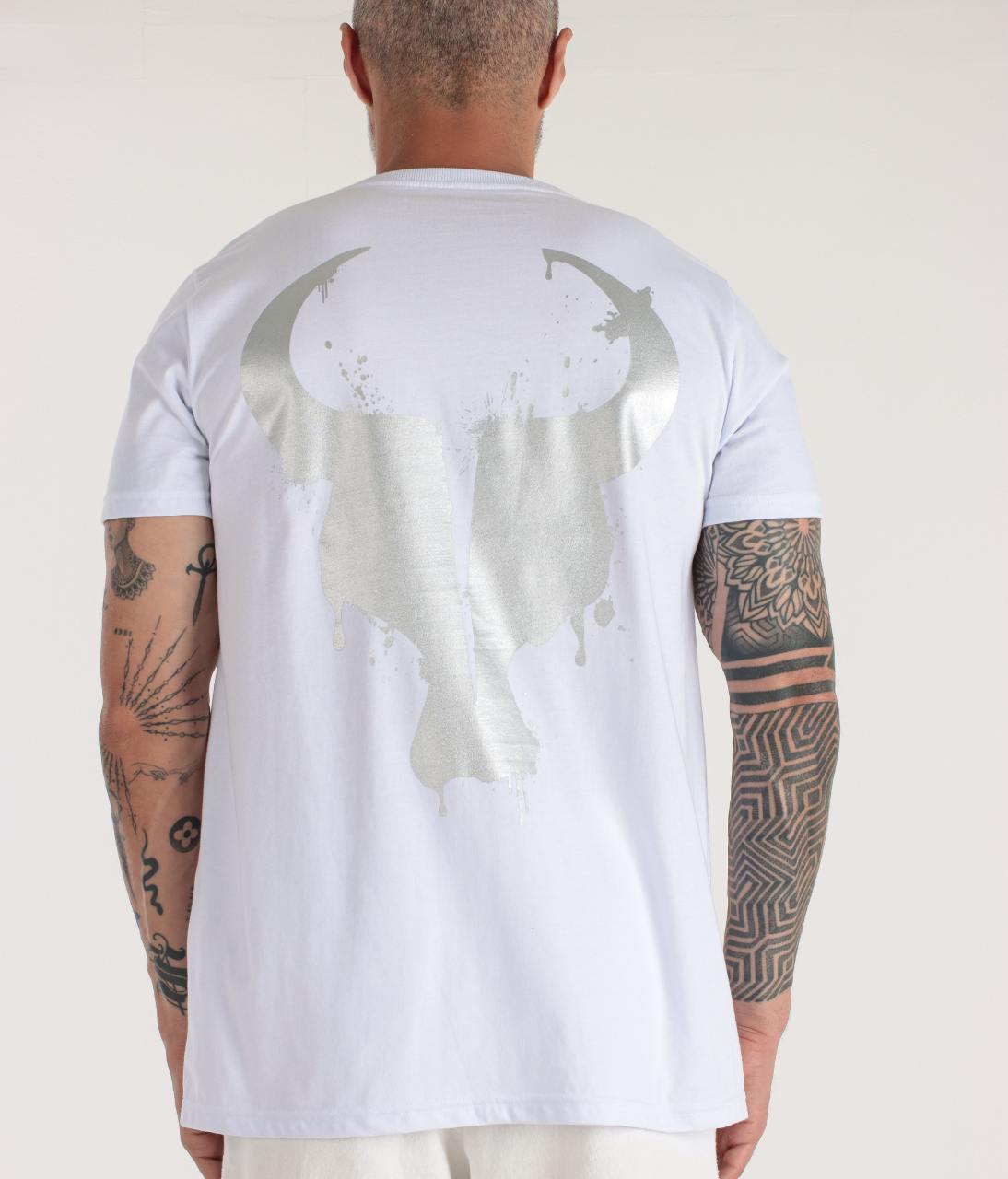 T-shirt Toro Branca Splash Silver
