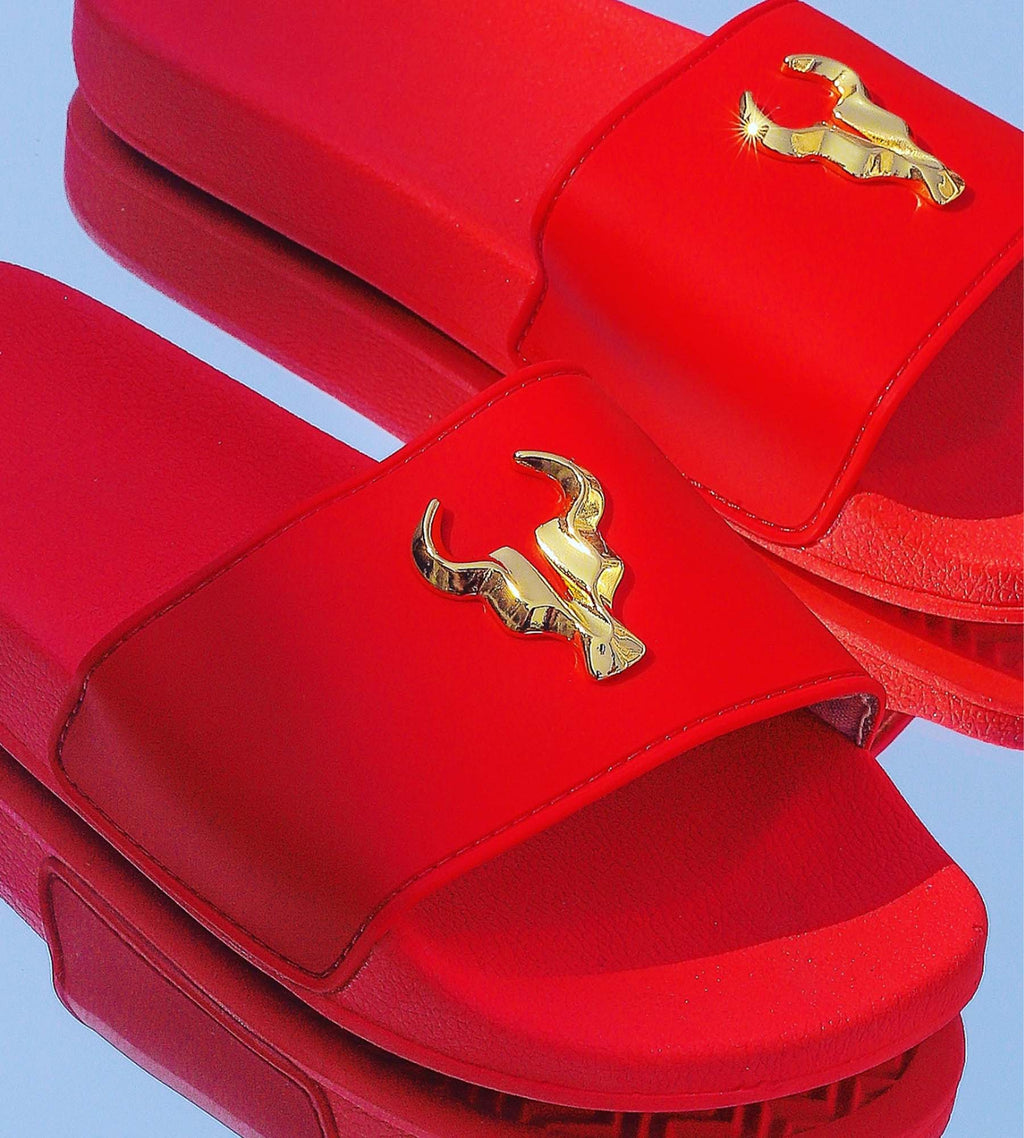 Chinelo Toro Slide Vermelho Ares