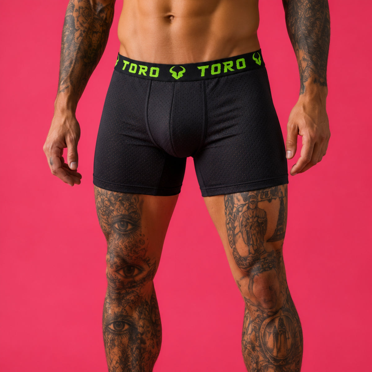 Cueca Toro Dry Preta c/ elástico verde
