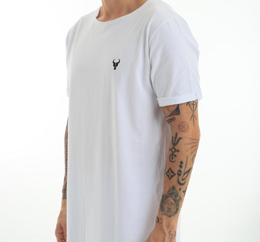 T-shirt Toro Long Corte à Fio Branca